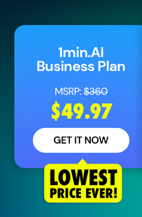 1minAI: Lifetime Subscription (Business Plan)