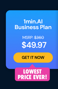 1minAI: Lifetime Subscription (Business Plan)