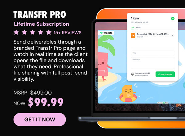 Transfr Pro: Lifetime Subscription
