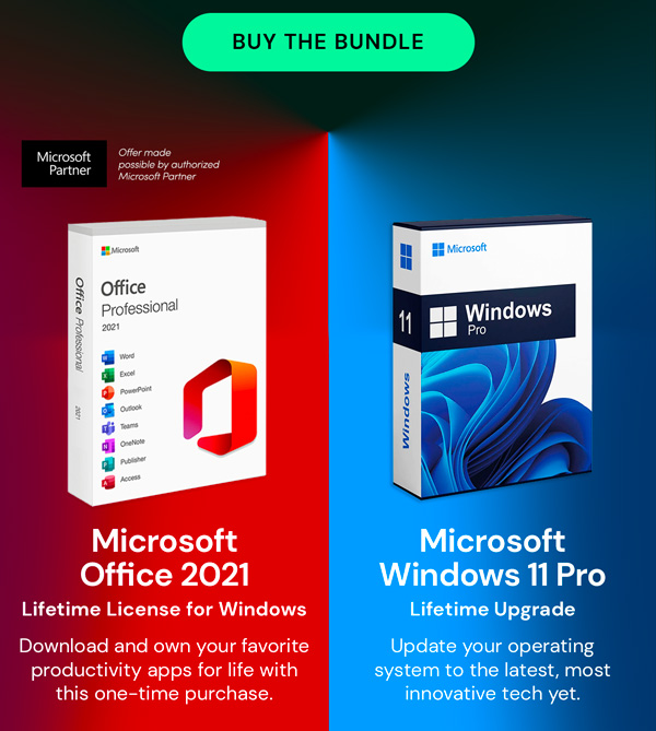 The Ultimate Microsoft Office Professional 2021 for Windows: Lifetime License + Windows 11 Pro Bundle