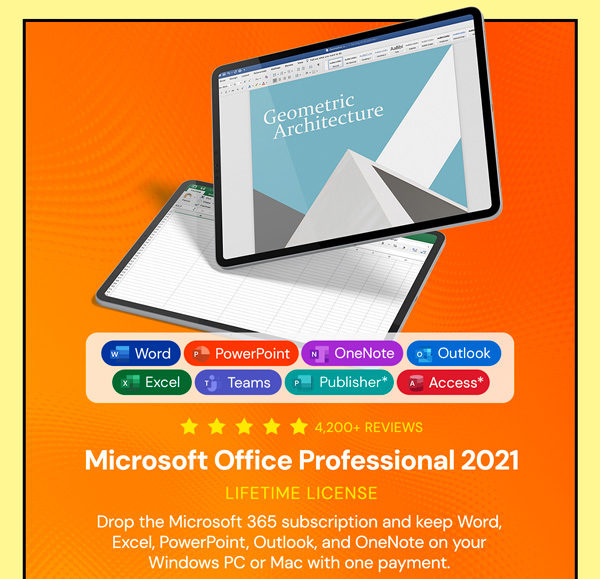 Microsoft Office Professional 2021 for Windows: Lifetime License