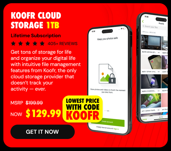 Koofr Cloud Storage: Lifetime Subscription (1TB)