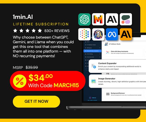 1minAI: Lifetime Subscription