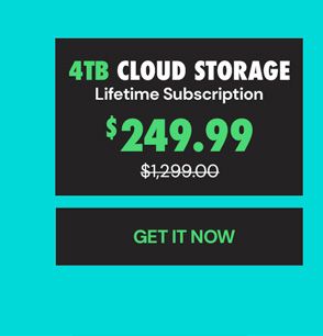 FolderFort 4TB Cloud Storage Pro Plan: Lifetime Subscription