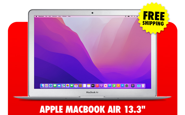 Apple MacBook Air 13.3" (2017) 1.8GHz i5 8GB RAM 128GB SSD Silver (Refurbished)