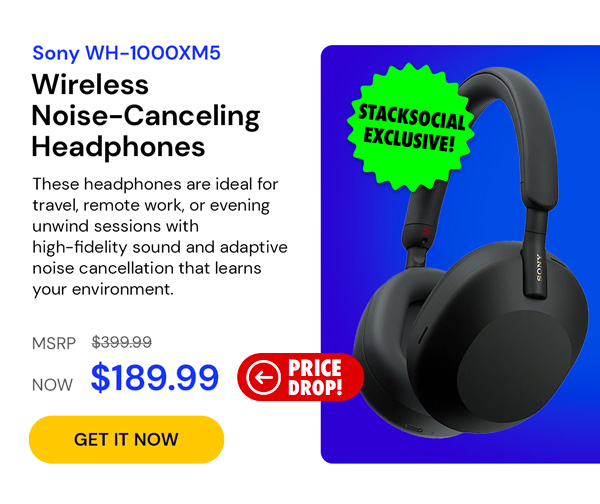 Sony WH-1000XM5 Wireless Industry Leading Noise Canceling Headphones (Refurbished)