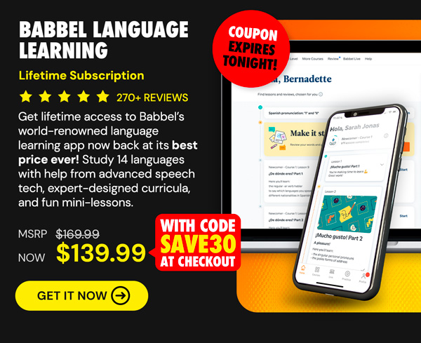 Babbel Language Learning: Lifetime Subscription (All Languages)