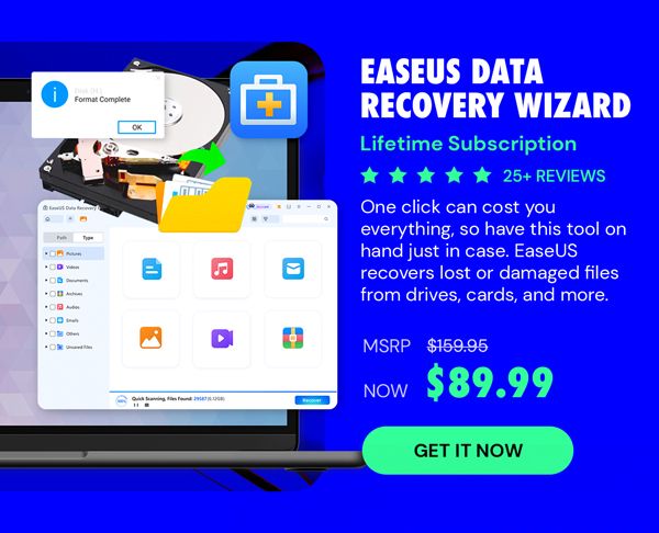 EaseUS Data Recovery Wizard: Lifetime Subscription