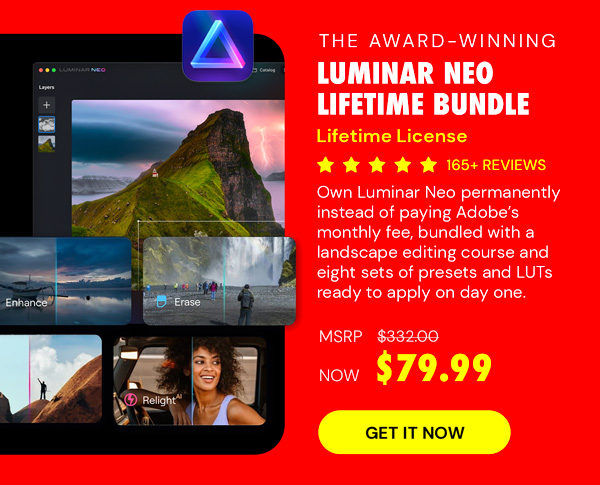 The Award-Winning Luminar Neo Lifetime Bundle (Refresh)
