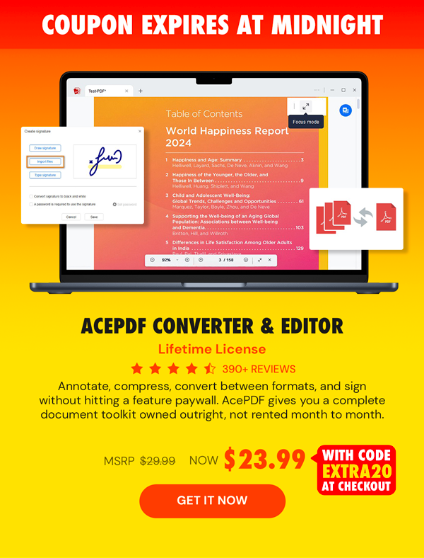 AcePDF Converter & Editor: Lifetime License