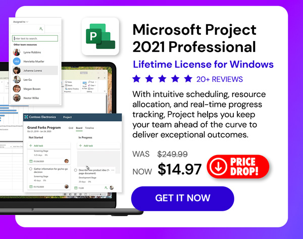 Microsoft Project 2021 Professional: Lifetime License for Windows