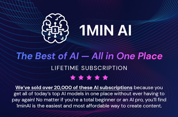 1minAI Advanced Business Plan Lifetime Subscription