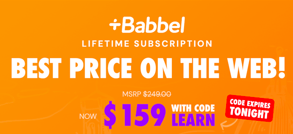 Babbel Language Learning: Lifetime Subscription (All Languages)