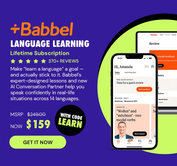 Babbel Language Learning: Lifetime Subscription (All Languages)