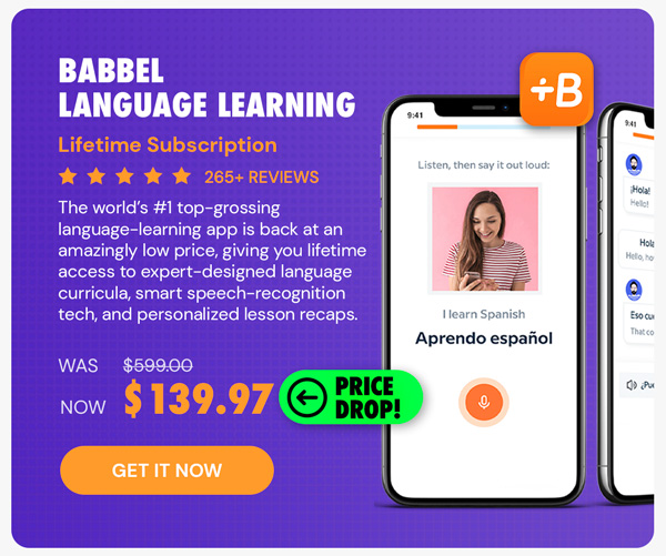 Babbel Language Learning: Lifetime Subscription (All Languages)