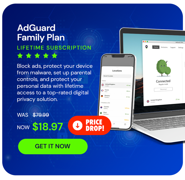 AdGuard Family Plan: Lifetime Subscription