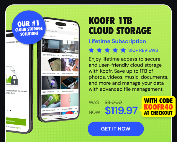 Koofr Cloud Storage: Lifetime Subscription (1TB)