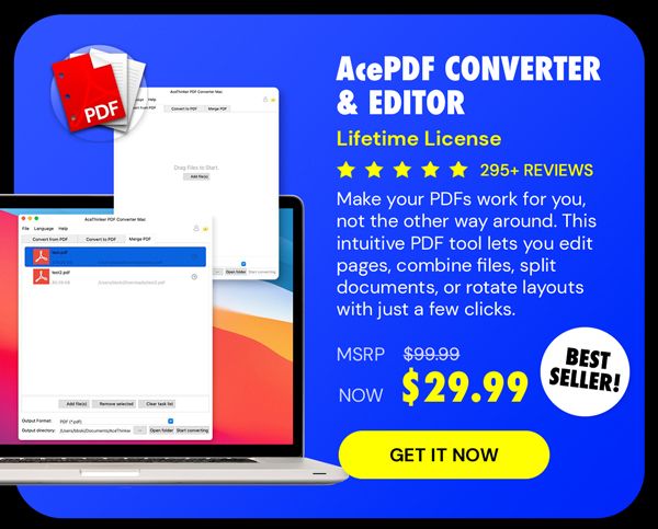 AcePDF Converter & Editor: Lifetime License