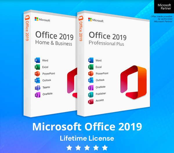 Microsoft Office 2019 for Windows or Mac | Lifetime License