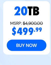 Internxt Cloud Storage Lifetime Subscription: 20TB Plan