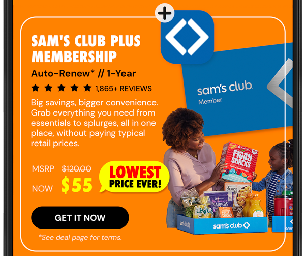 1-Year Sam's Club Plus Membership with Auto-Renew