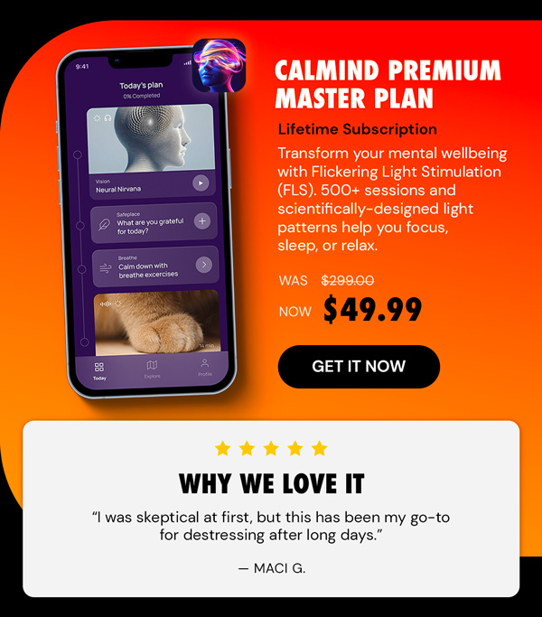 Calmind Premium Master Plan: Lifetime Subscription