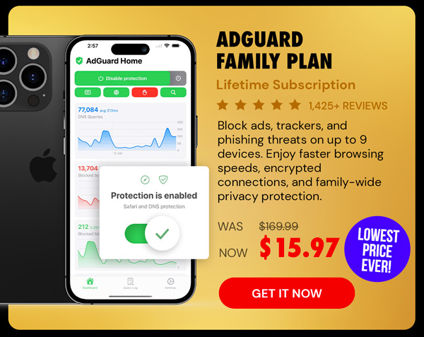 AdGuard Family Plan: Lifetime Subscription