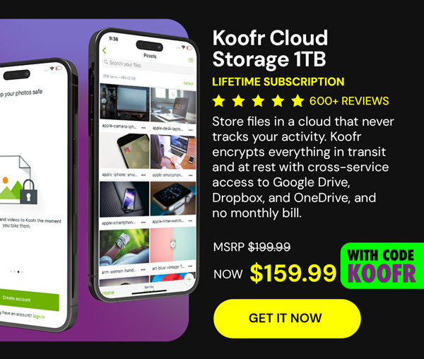 Koofr Cloud Storage: Lifetime Subscription (1TB)