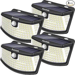 Solar Motion Sensor Lights (4-Pack)