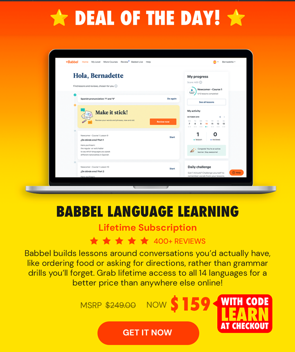 Babbel Language Learning: Lifetime Subscription (All Languages)
