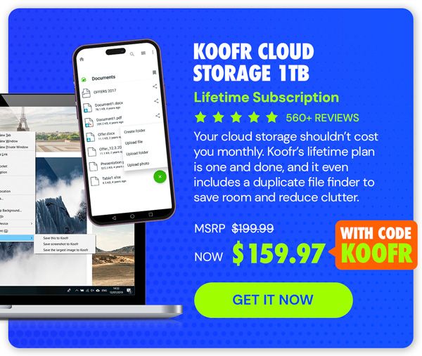 Koofr Cloud Storage: Lifetime Subscription (1TB)