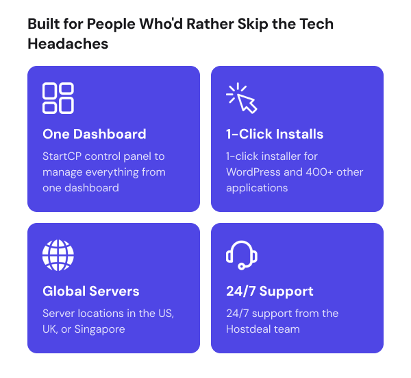 Hostdeal Web Hosting & Domains Lifetime Subscriptions