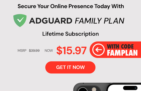 AdGuard Family Plan: Lifetime Subscription
