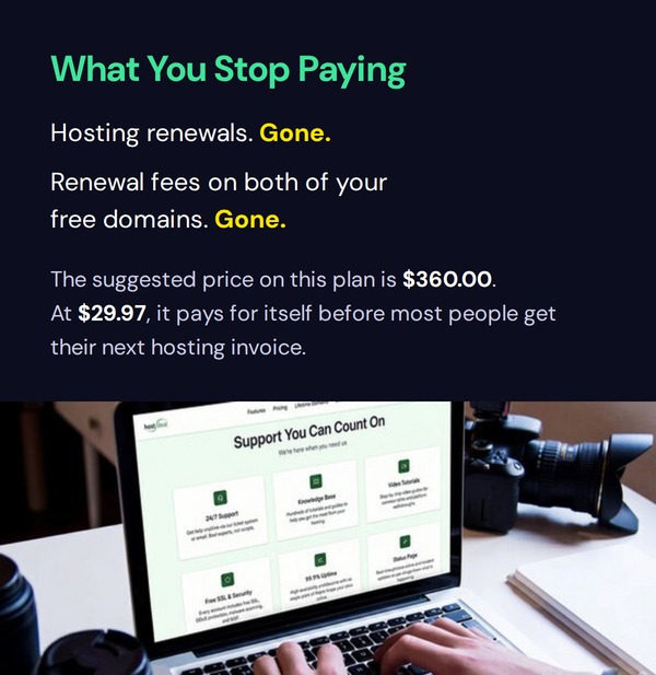 Hostdeal Web Hosting & Domains Lifetime Subscriptions