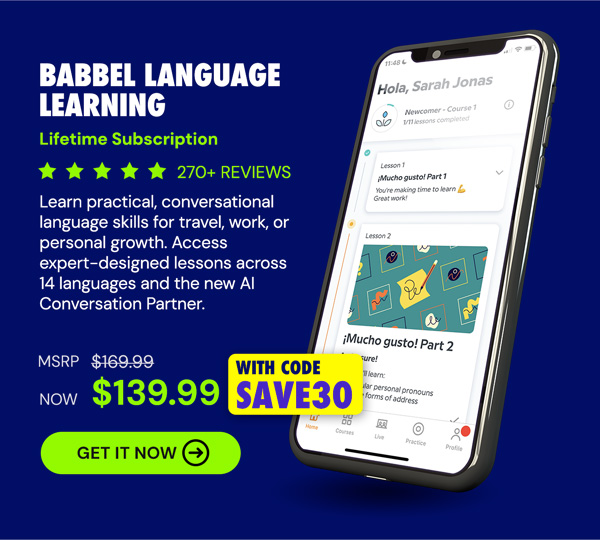 Babbel Language Learning: Lifetime Subscription (All Languages)