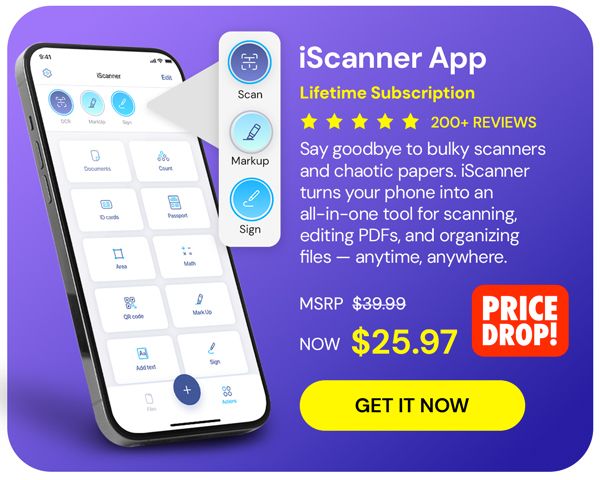 iScanner App: Lifetime Subscription