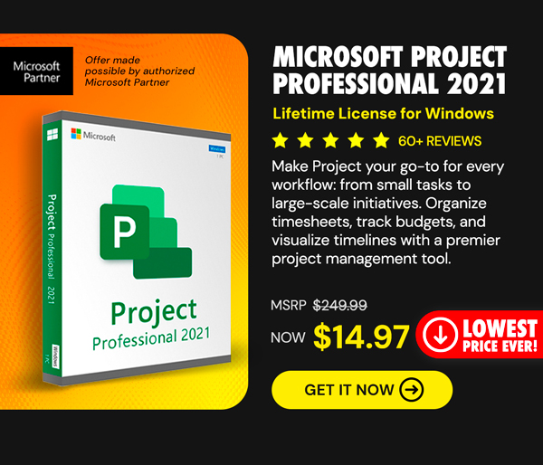Microsoft Project 2021 Professional: Lifetime License for Windows