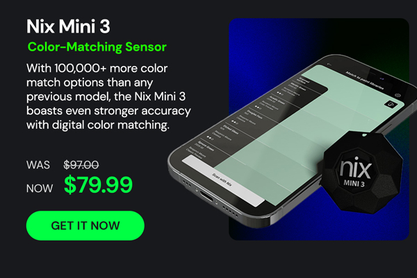 Nix Mini 3 - The #1 Color Sensor For Designers, Contractors, Architects, And Homeowners