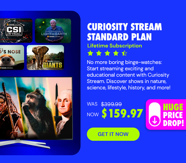 Curiosity Stream Standard Plan: Lifetime Subscription