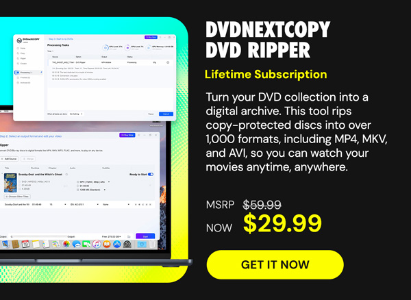 DVDneXtCOPY DVD Ripper: Lifetime Subscription