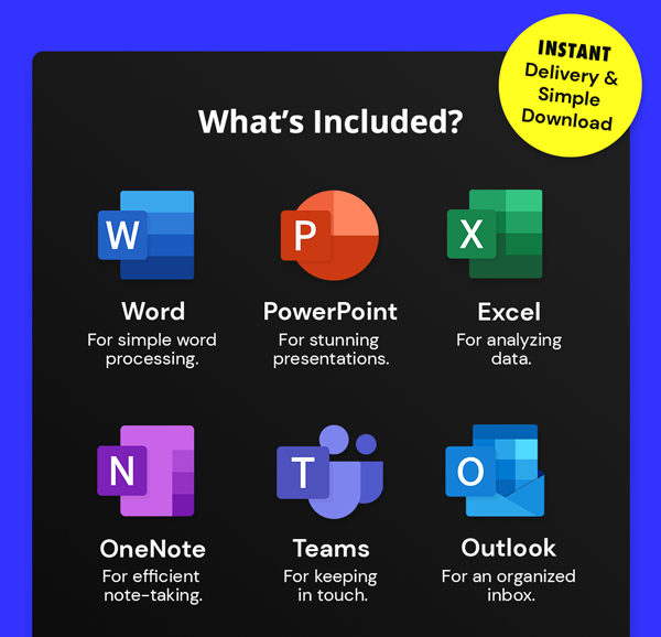 Microsoft Office Professional 2021 for Windows: Lifetime License