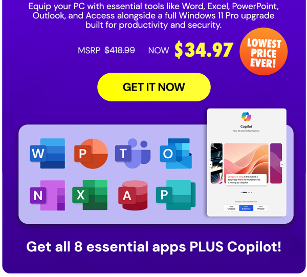 The Ultimate Microsoft Office Professional 2021 for Windows: Lifetime License + Windows 11 Pro Bundle