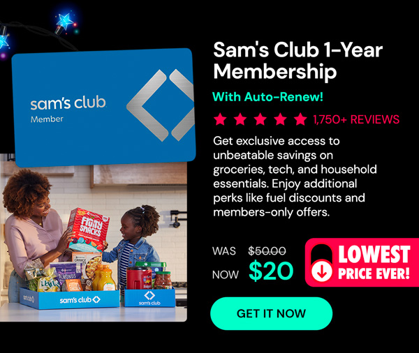 Sam's Club 1-Year Membership with Auto-Renew!