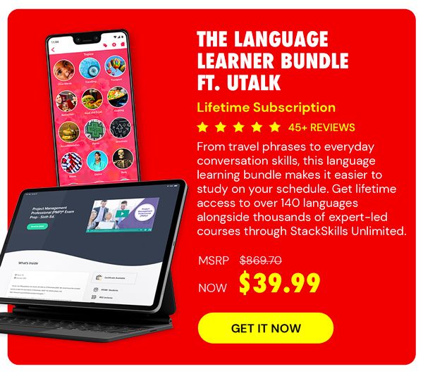 The Language Learner Lifetime Subscription Bundle ft. uTalk