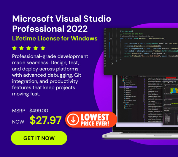 Microsoft Visual Studio Professional 2022 for Windows