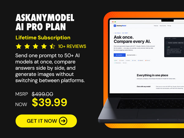 AskAnyModel AI Pro Plan: Lifetime Subscription