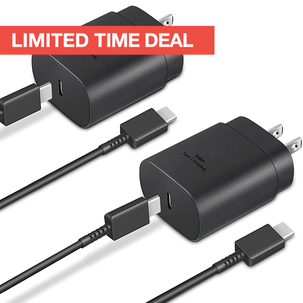 Type-C 25W Fast Charger (2-Pack)