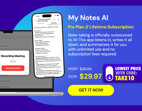 My Notes AI Pro Plan: Lifetime Subscription