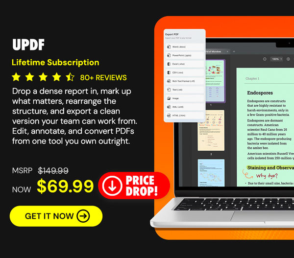 UPDF - Edit, Convert, AI Chat with PDF: Lifetime Subscription