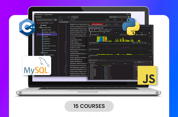 Microsoft Visual Studio Professional 2022 + The 2024 Premium Learn to Code Certification Bundle